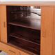 Teak highboard with sliding doors from Westergaard, 1960s