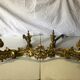 2 chenets and old adornment