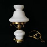 white opaline bedside lamp