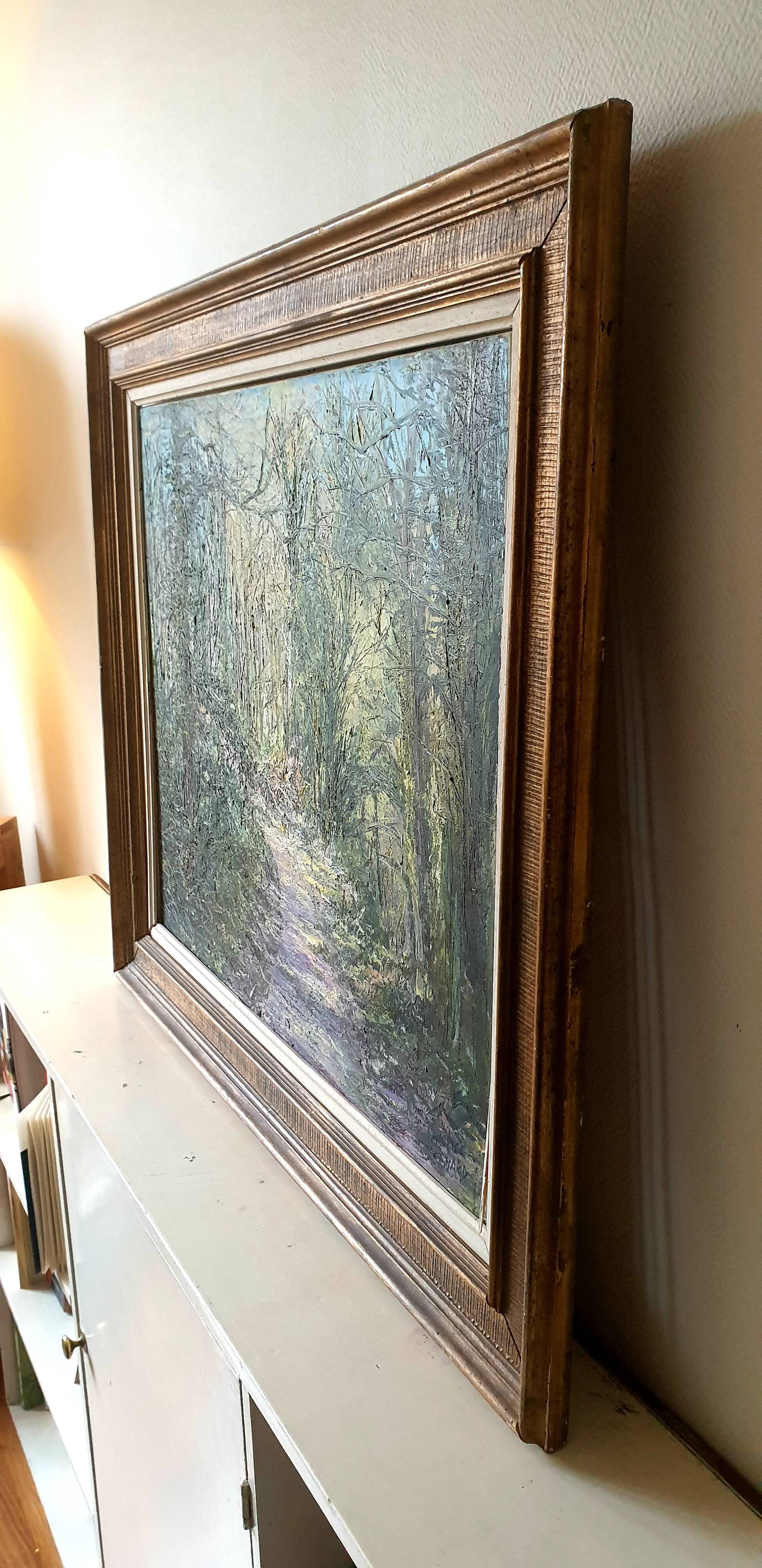 Large dated painting, signed and framed by the artist Maurice Bernard, 1933