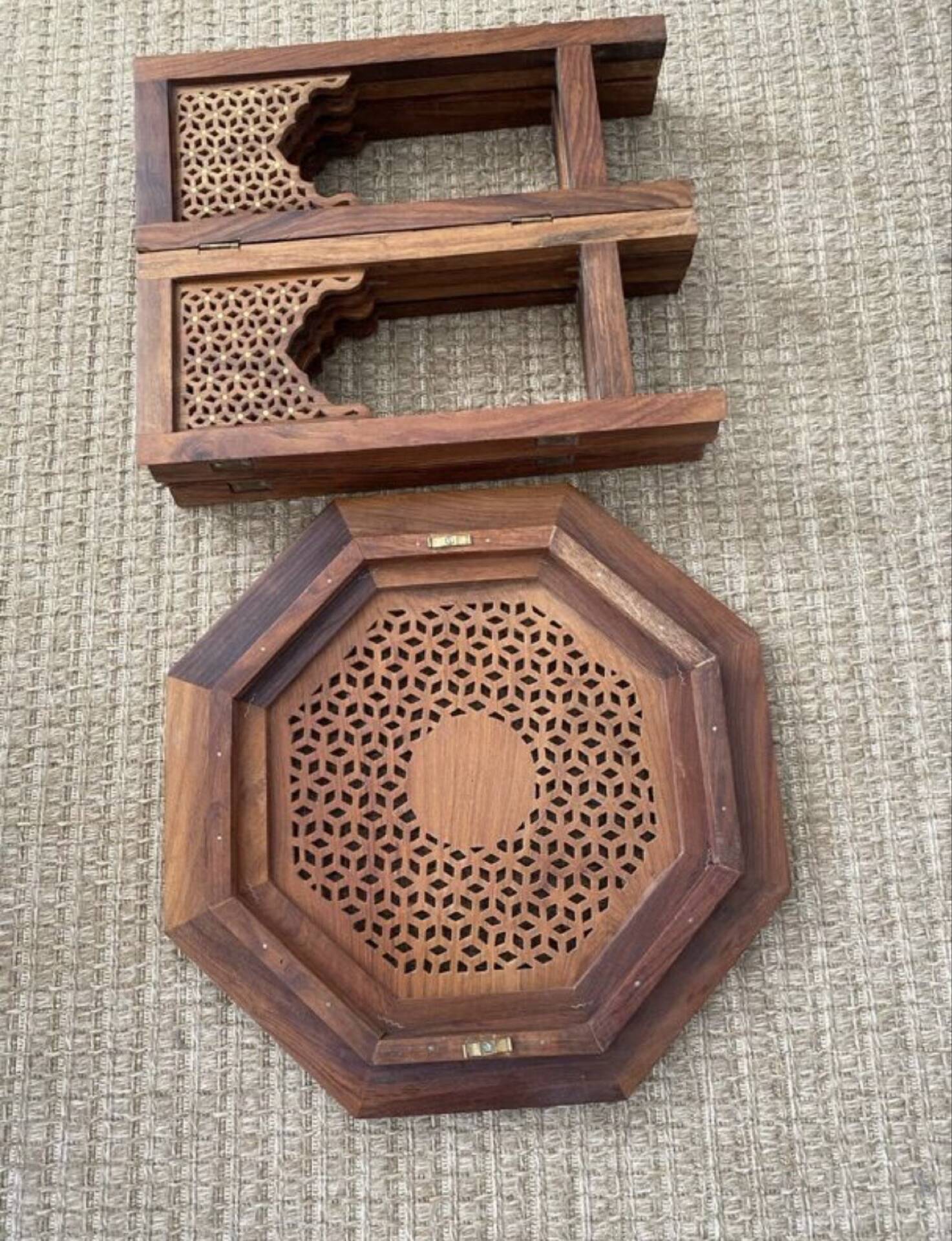 Pair of oriental style side tables