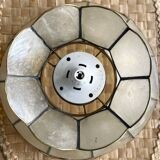 Mother-of-pearl and brass lampshade