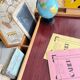 Ensemble bureau et chaise enfant vintage