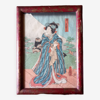 Estampe japonaise de Utagawa Kunisada ou Toyokuni III