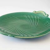 Green art deco earthenware dish