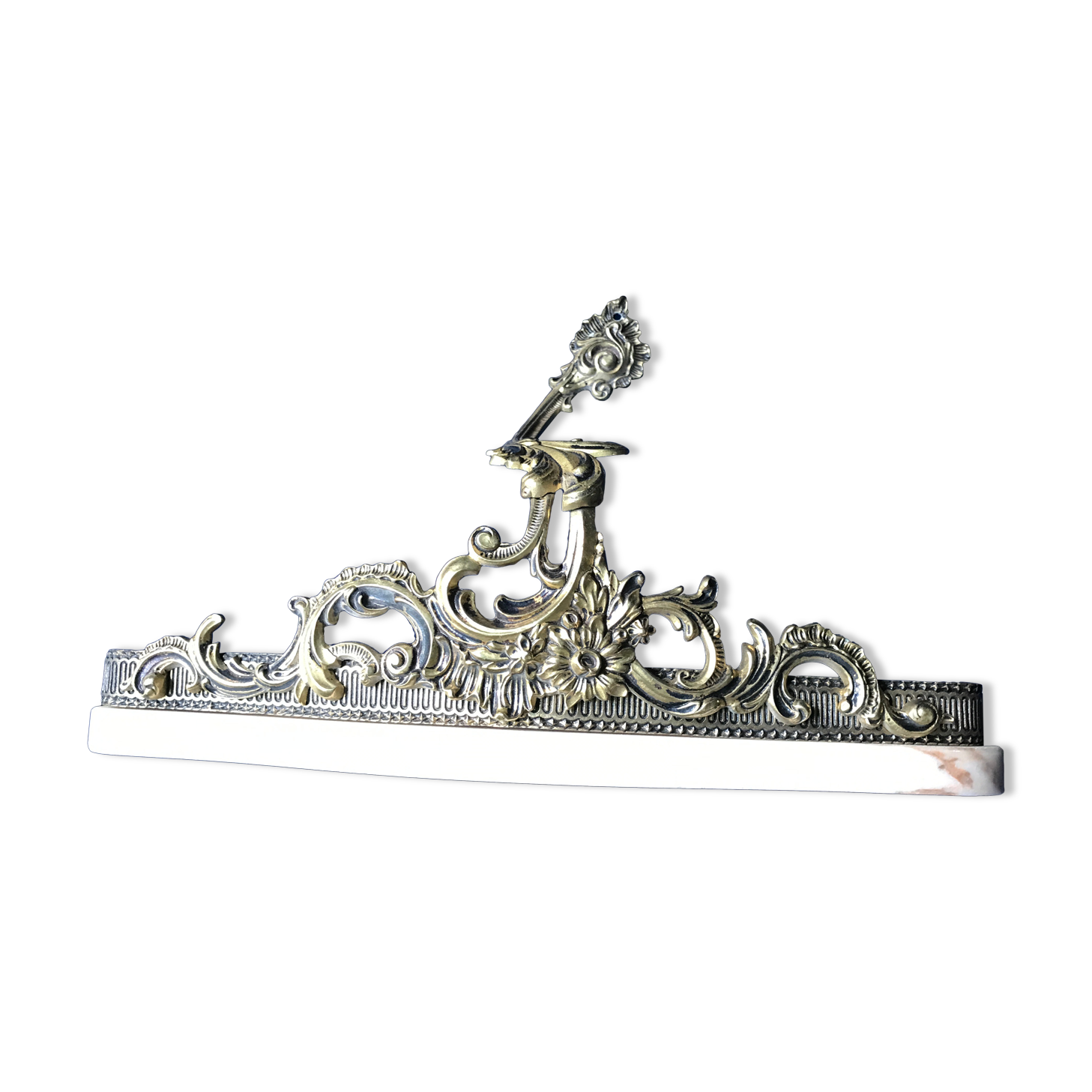 Console style Lois XV in bronze and marble