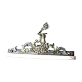 Console style Lois XV in bronze and marble