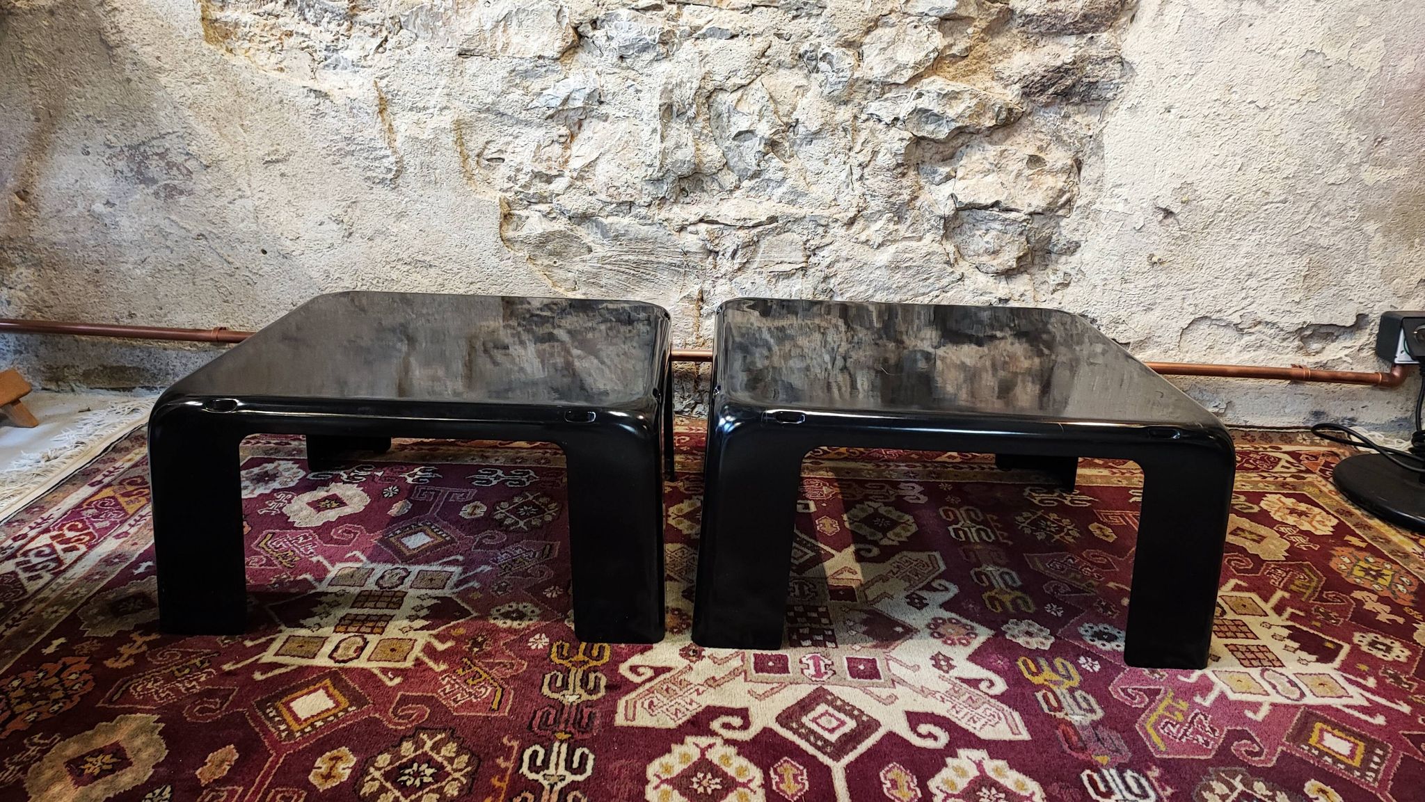 Set of 2 coffee tables "4 Gatti" by Mario Bellini for B&B Italia, 1960s