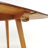 Mid century Ercol beech & elm drop leaf dining kitchen breakfast table