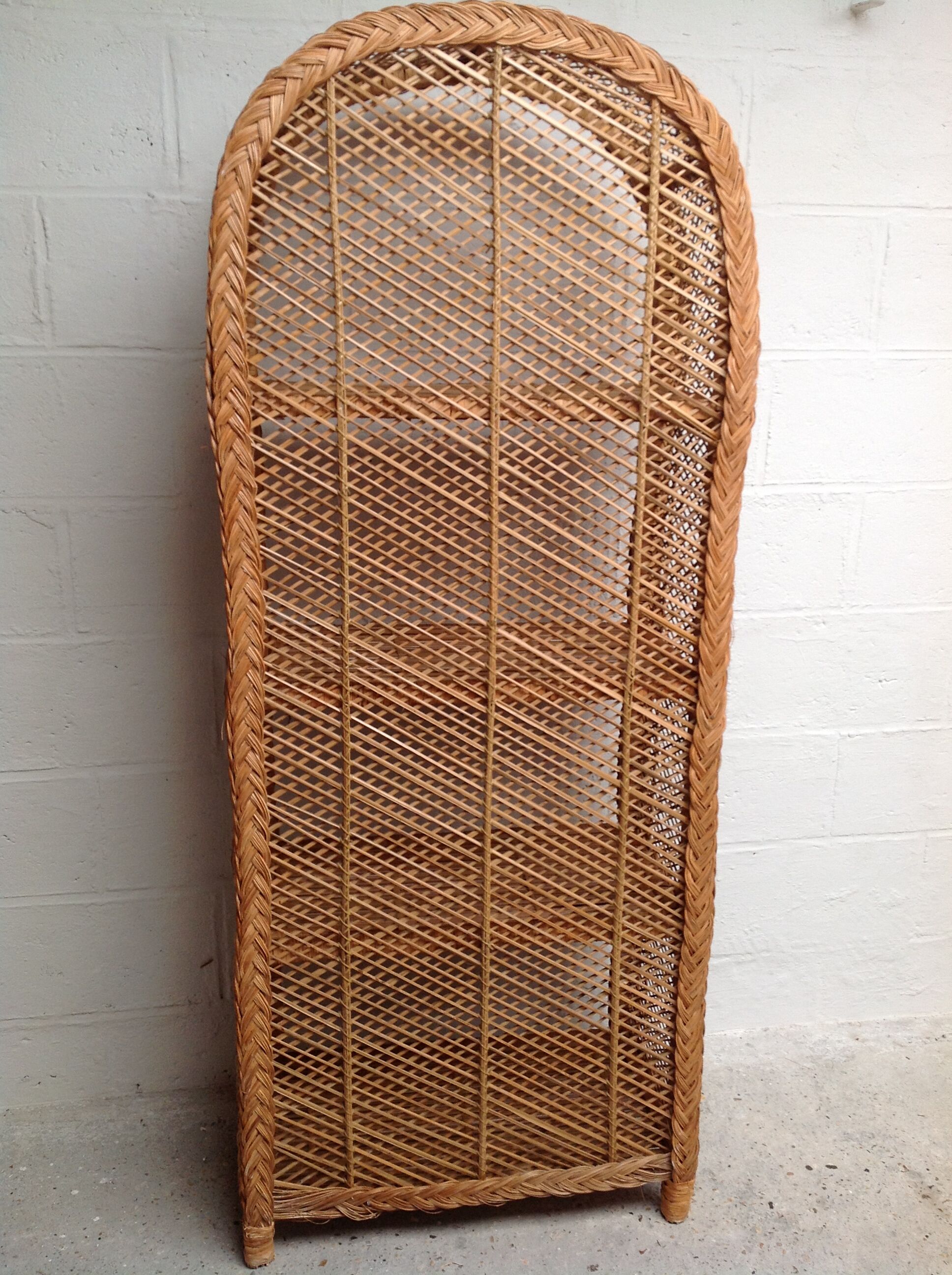 Vintage rattan shelf