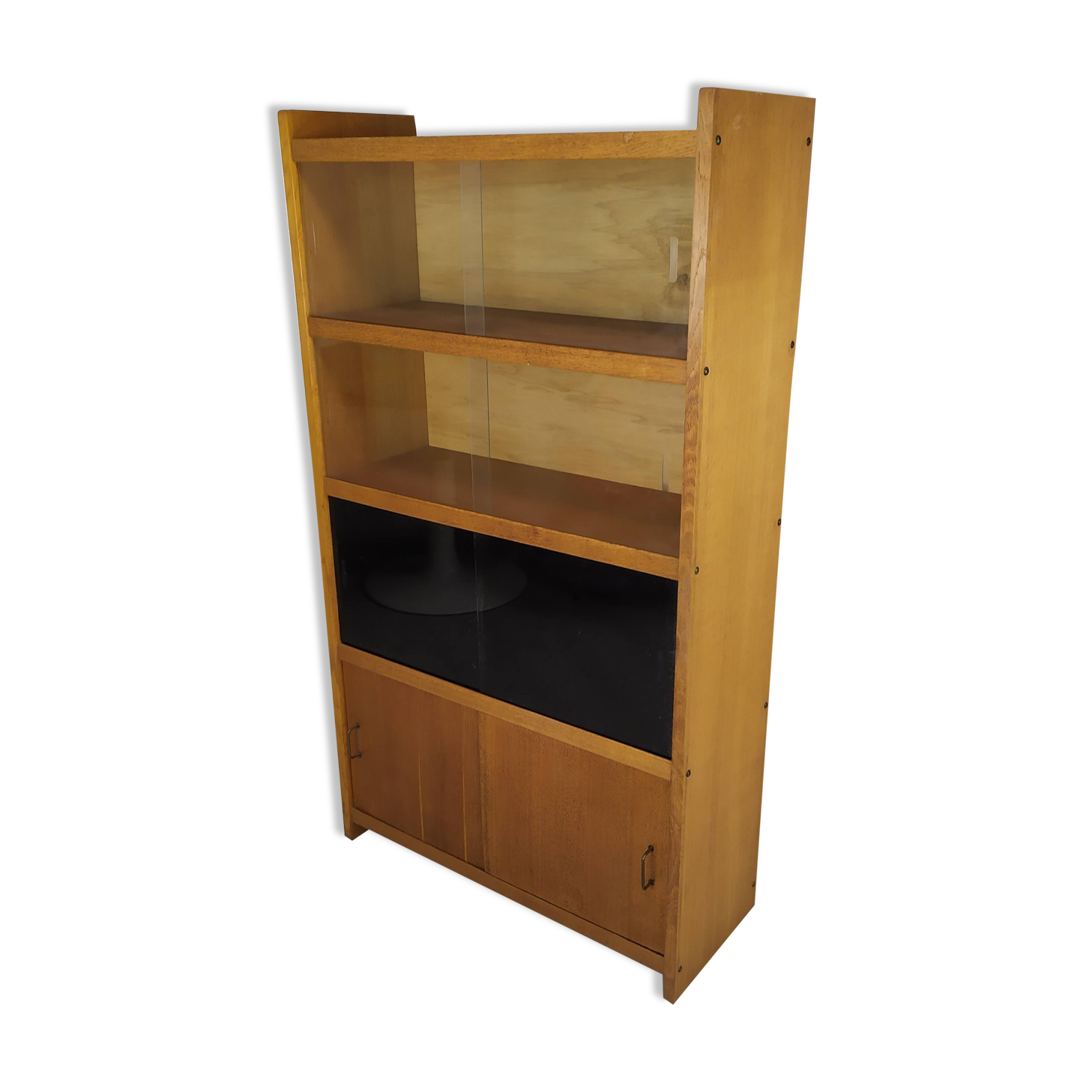 Vintage shelf sliding doors