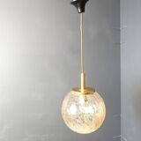 Globe pendant light by Glashutte Limburg, 1960s