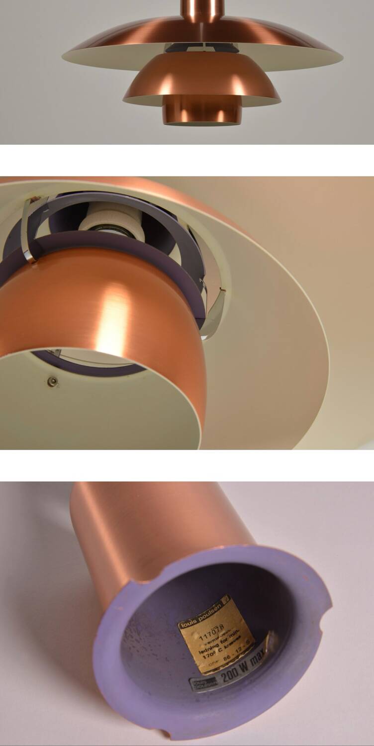 Suspension PH 4 1/2 cuivre, Louis Poulsen