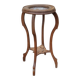 Art Deco wood/marble side table