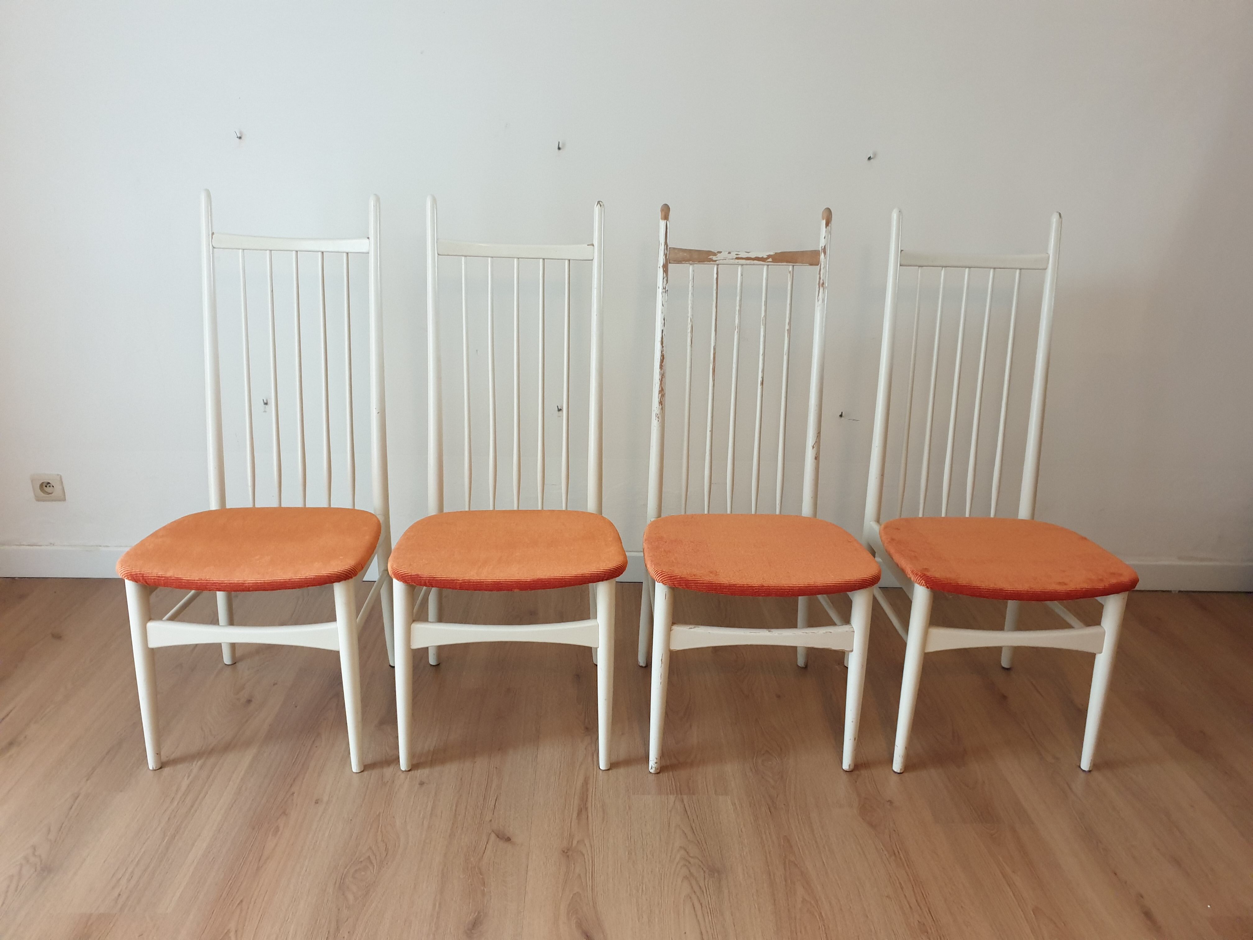 Ensemble de 4 chaises vintage