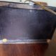 Vintage desk lamp - chrome steel + inkwell + card holder and rosewood pen