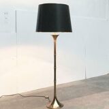 Hollywood Regency bamboo floor lamp by Ingo Maurer for M Design, 1960s.