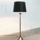 Lampadaire en bambou de style hollywoodien régence allemand du milieu du siècle par Ingo Maurer pour M Design, années 1960