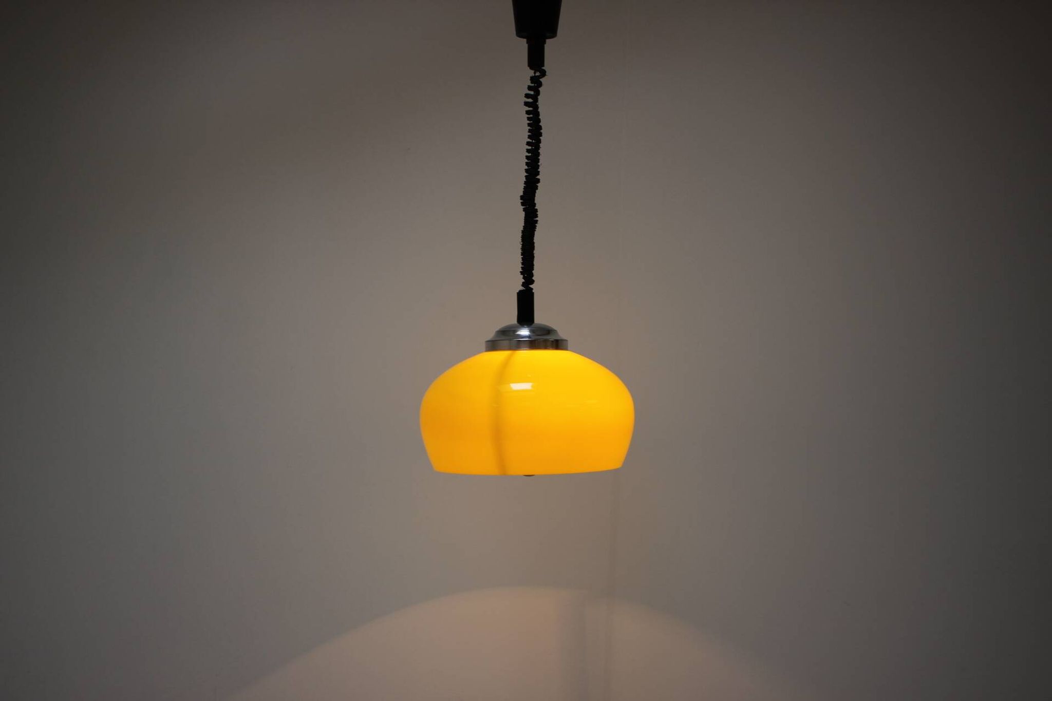 Adjustable Mid Century Pendant in the style of Meblo, 1980's, Czechoslovakia
