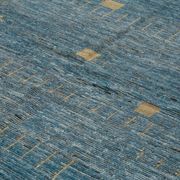 Handmade Turkish One of a Kind 281 cm x 380 cm Blue Wool Carpet