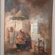 Interior painting oil on panel Guido Guidi 40s/50s