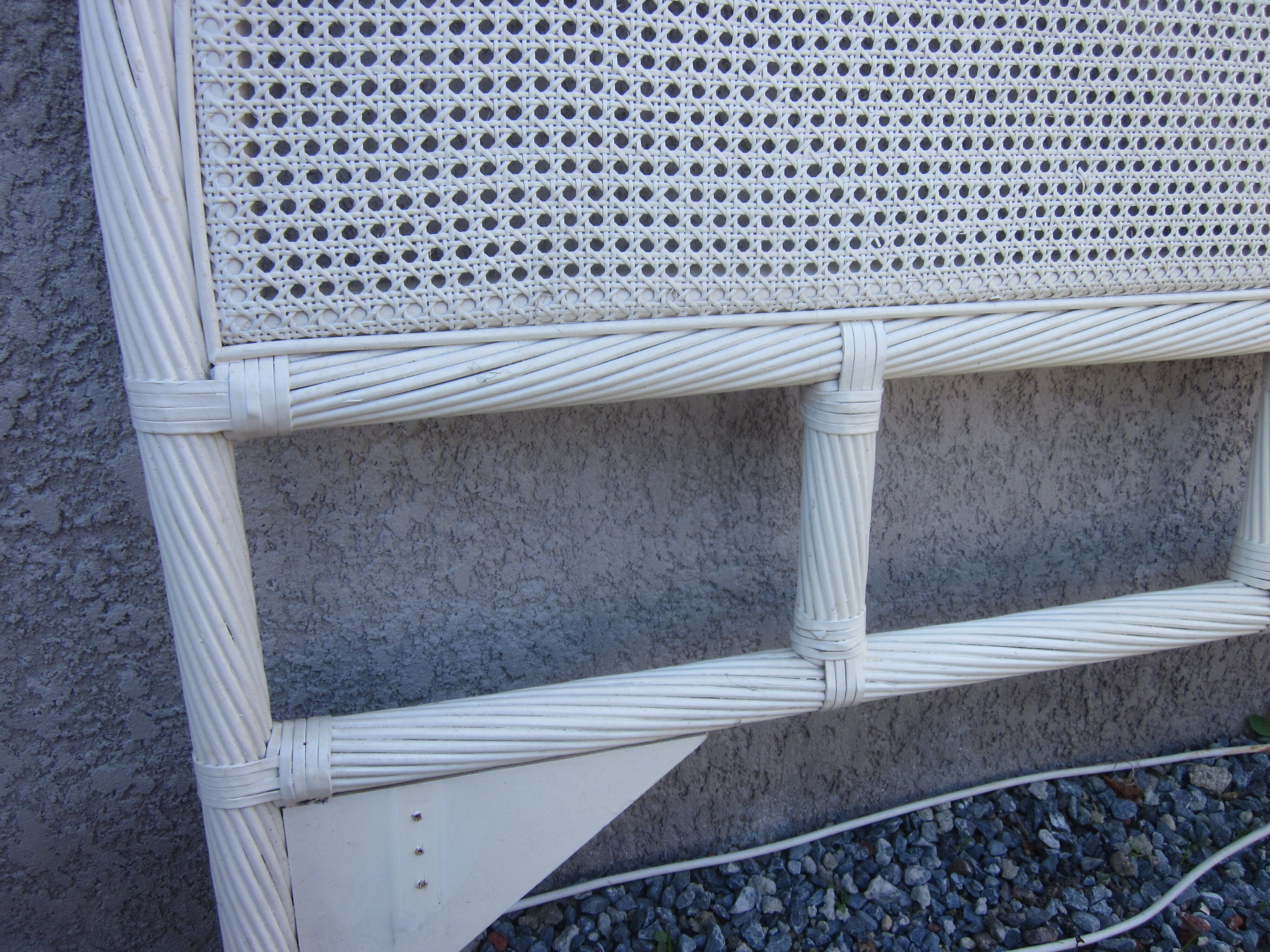 Rattan headboard and canning