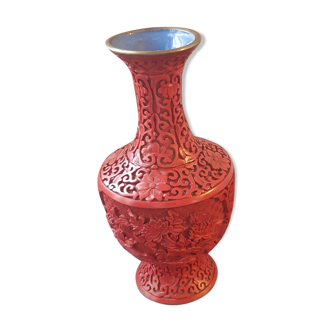 Vase chinois en cinabre