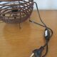Vintage wicker ball lamp