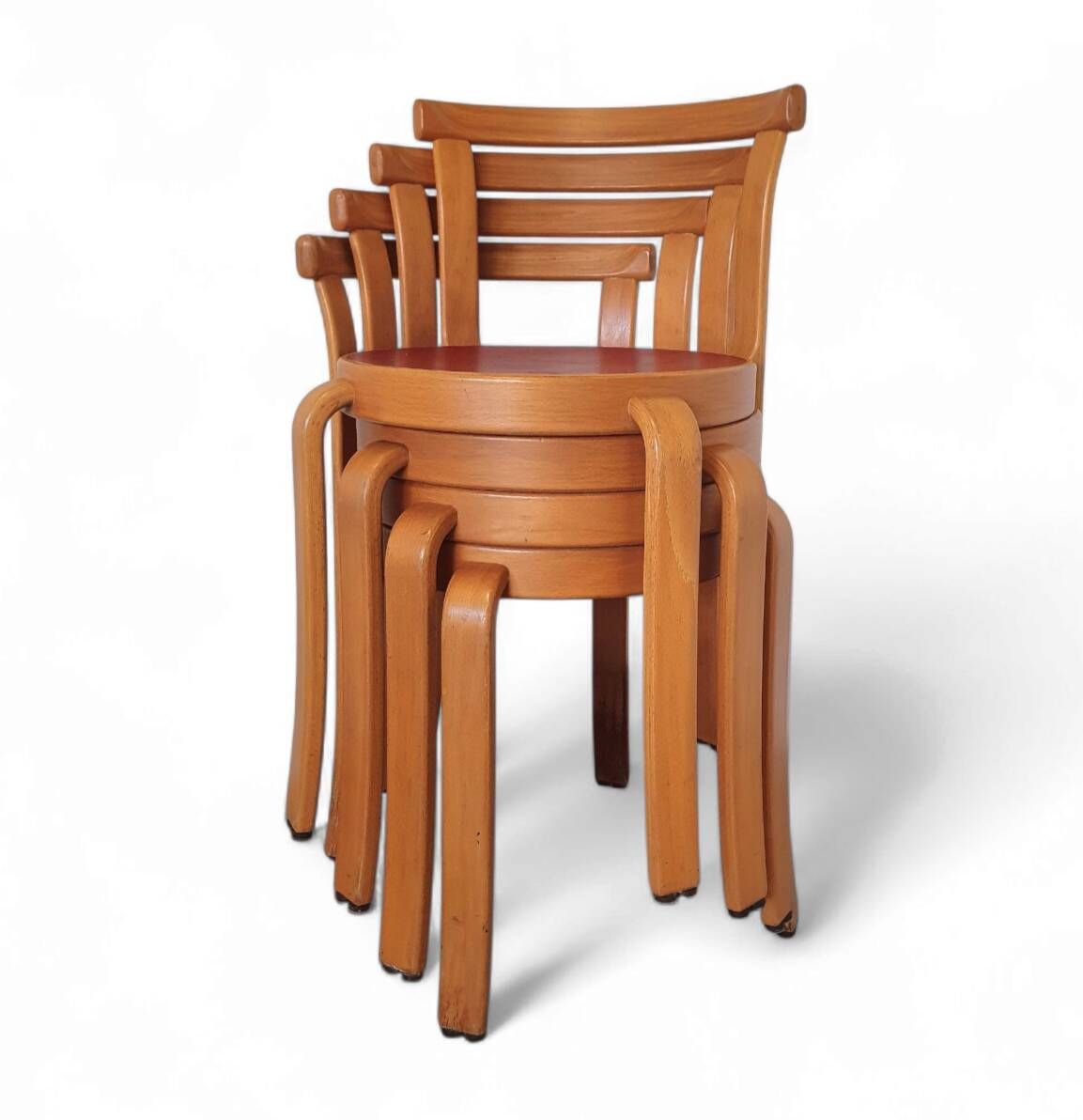 Set of 4 Danish Magnus Olesen Series 8000 Dining Chairs by Thygesen & Soren