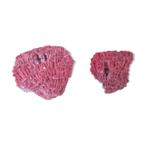 Vintage red coral duo