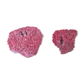 Duo corail rouge vintage