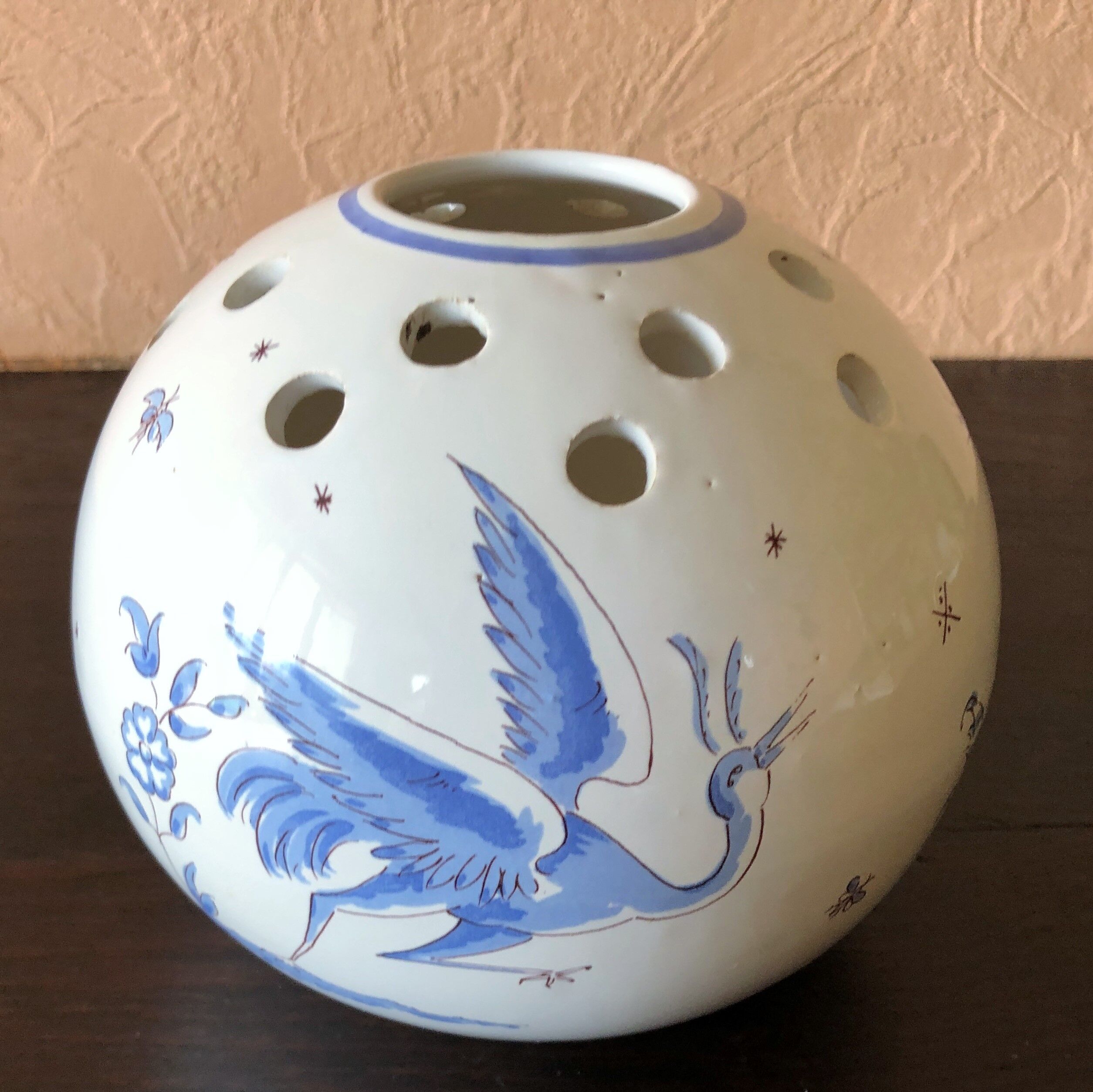 Artisanal bouquet vase "vieux moustiers"
