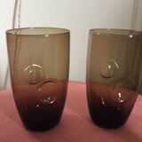 Series of 5 vintage glasses