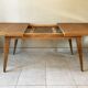 Vintage extendable oak table from the 50s