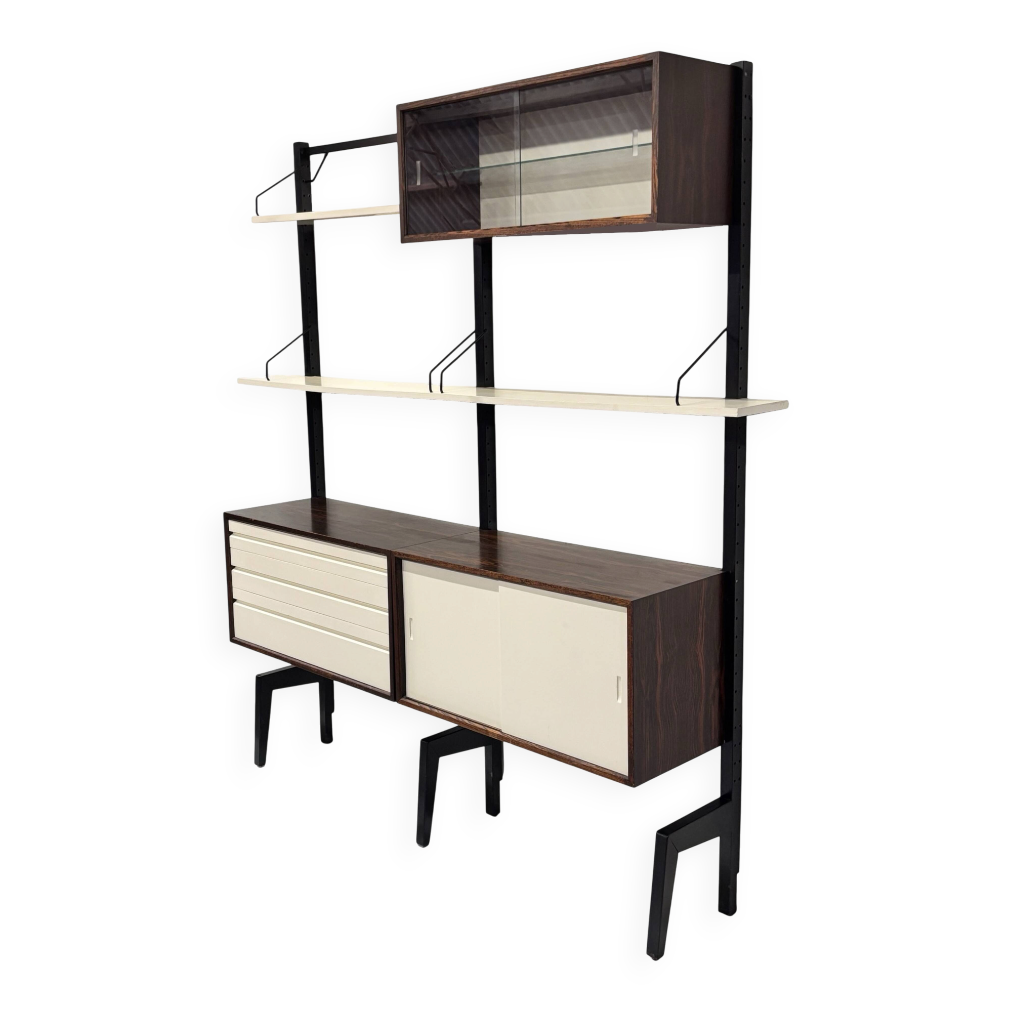 Vintage Poul Cadovius Royal System Wall System Freestanding