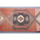 1970s Turkish Hand-Knotted Runner Rug 89x363