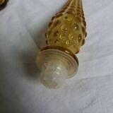 Carafe Empoli Italy Genie bottle in amber glass