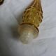 Carafe Empoli Italy Genie bottle in amber glass