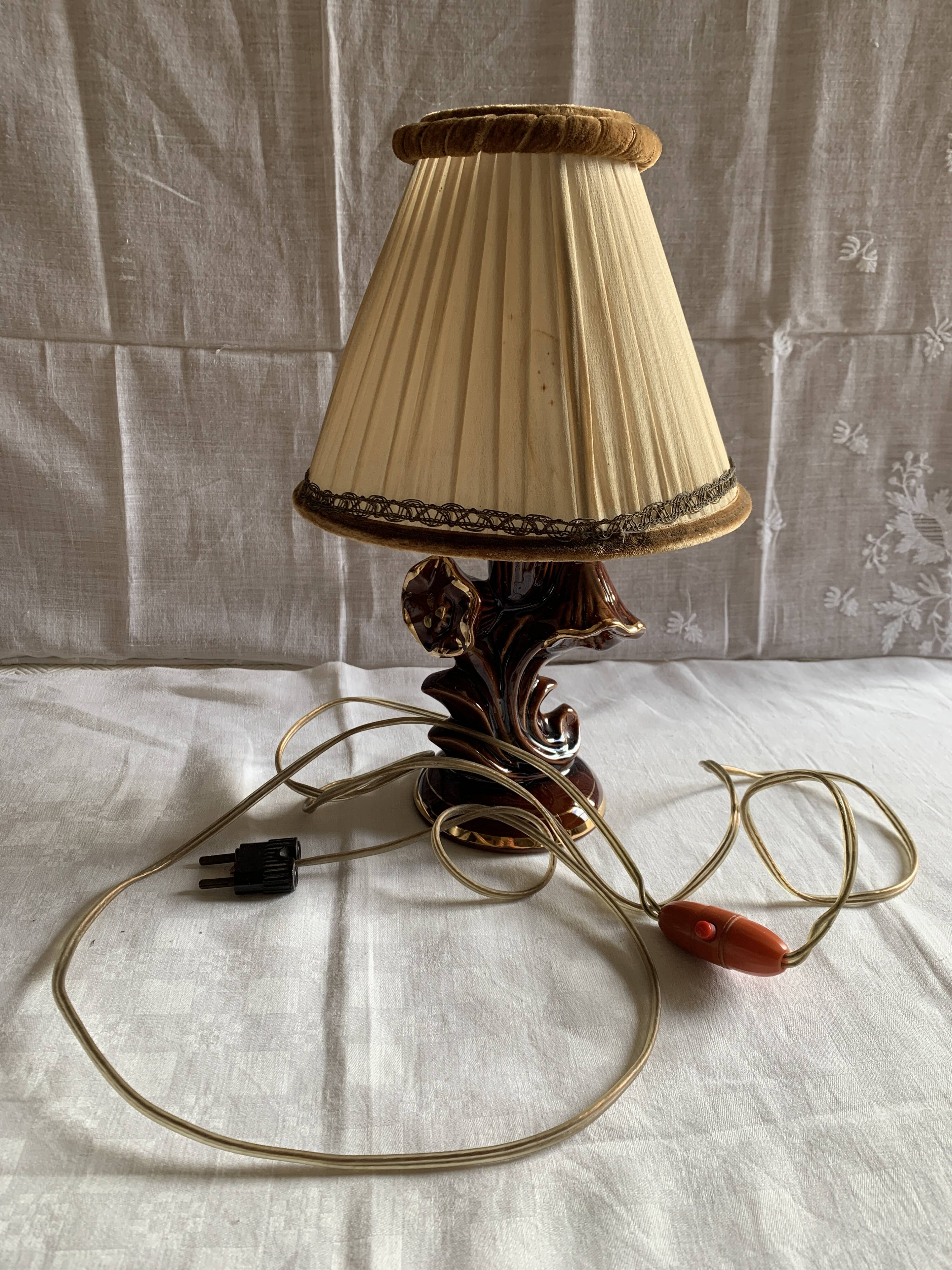 ceramic lamp early 1900