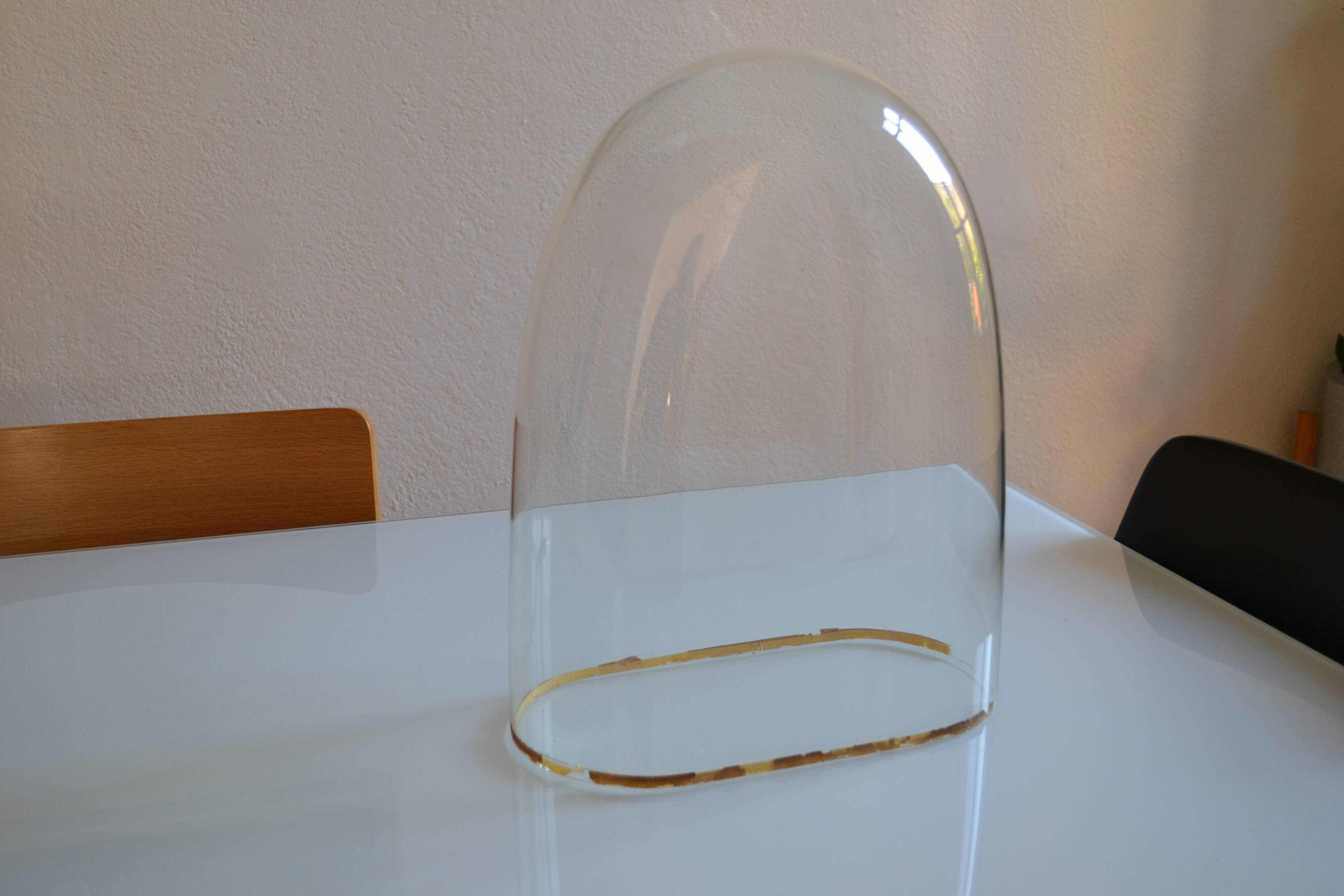 Old 19th century glass bridal globe