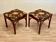 BANC OU DUO DE TABOURETS ROTIN 1950.