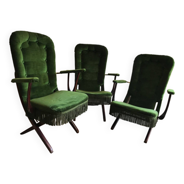 Fauteuil années 60 design triconfort - Bon état sur Selency