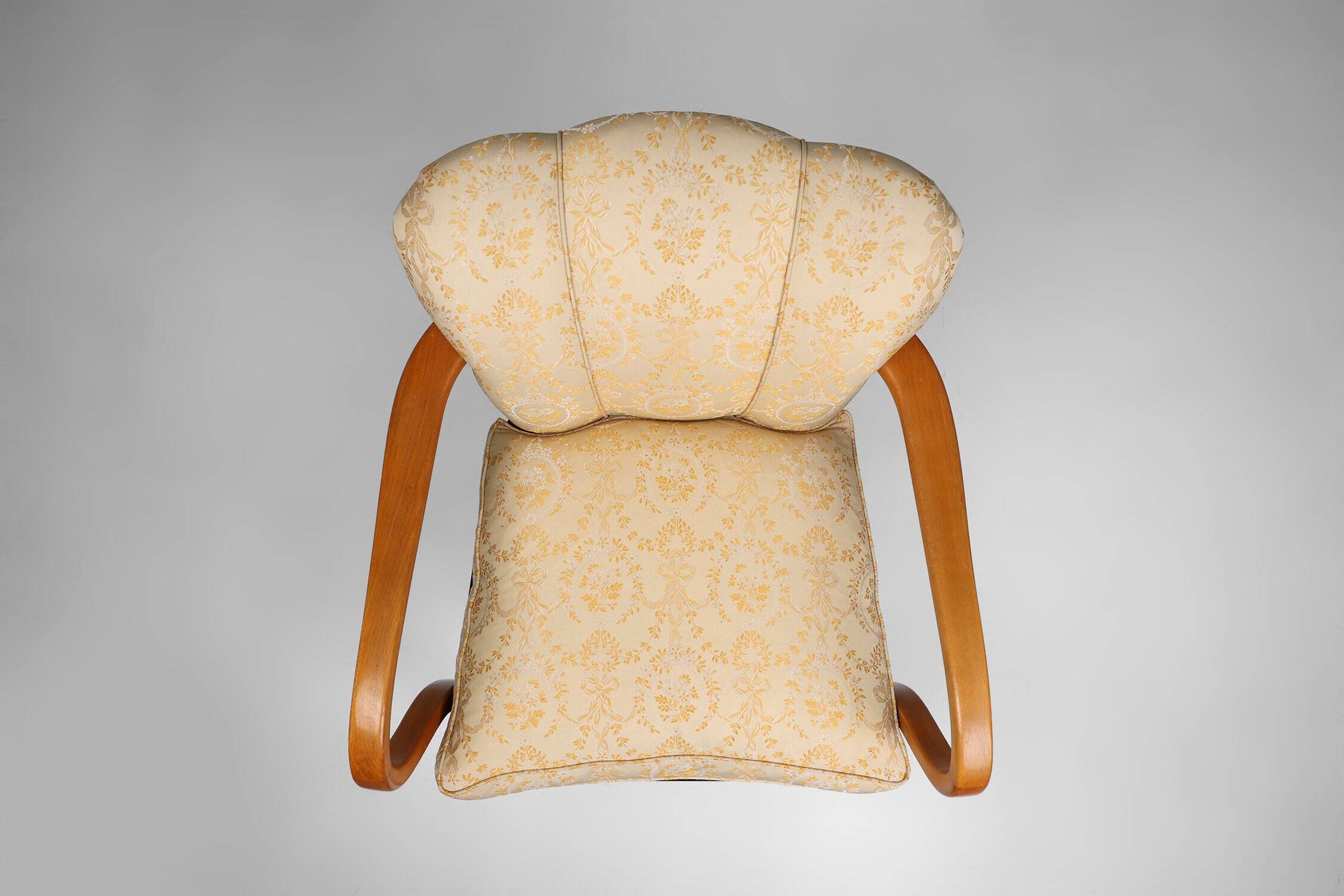 Art Deco Side Chair in Beech, France ca. 1940