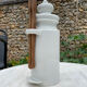 Pot à cornichons vintage porcelaine blanche