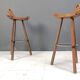 Ensemble de 6 tabourets de bar brutalistes, années 1960