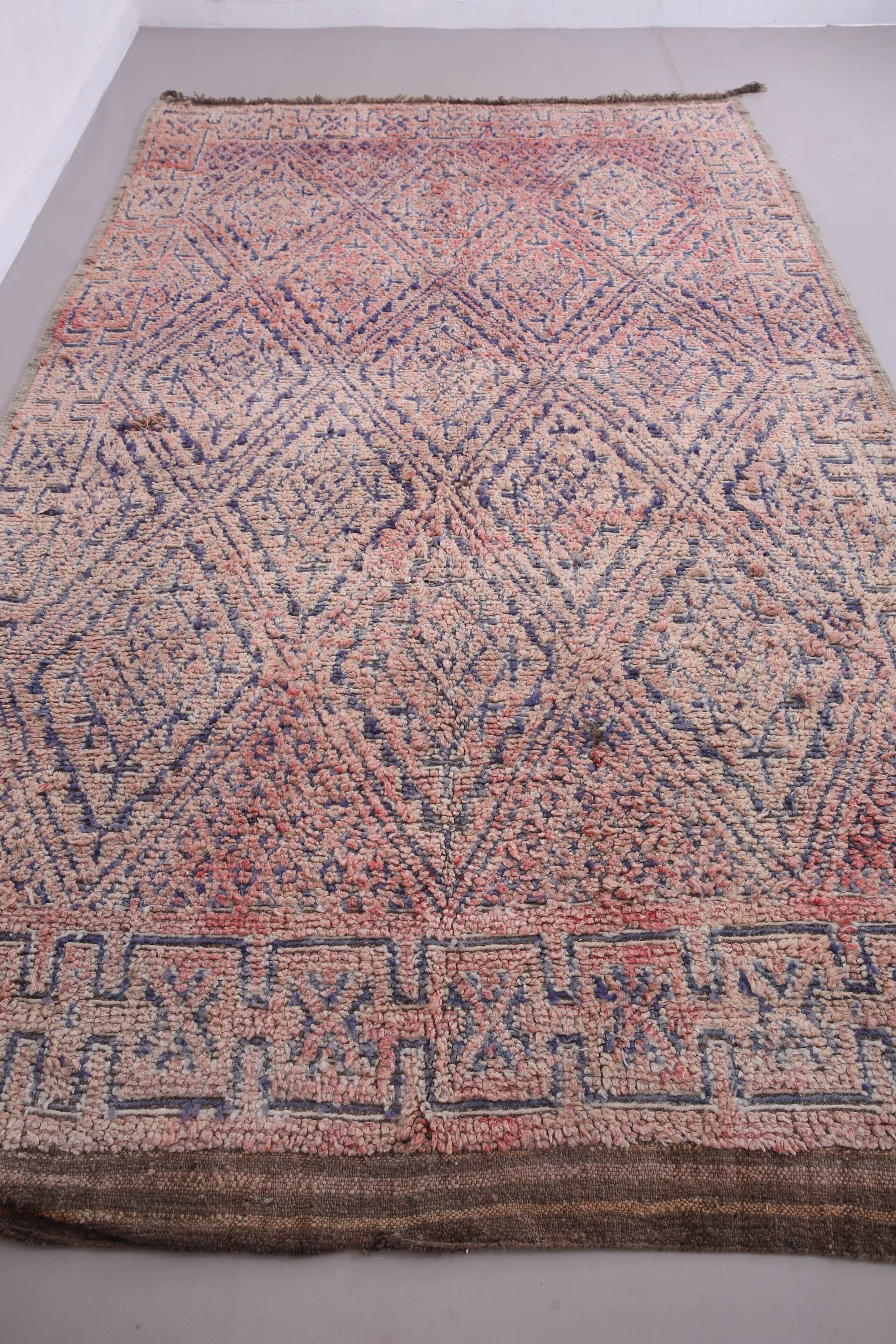 Vintage Moroccan Rug 5.8 x 11.2 ft - Moroccan rug - Berber rug handmade