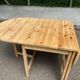 Extendable dining table with leaves renovated by Karin Mobring for Ikea 1970