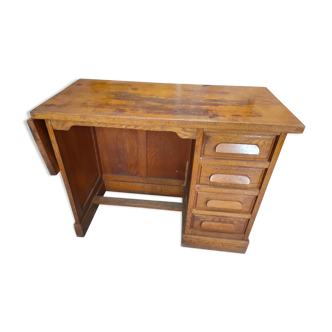 Vintage 50s desk in solid oak