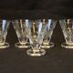 5 old glasses 1930 Verrerie Doyen Belgium model Lido faceted