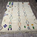 Handmade wool rug Morocco 3 x 2 m